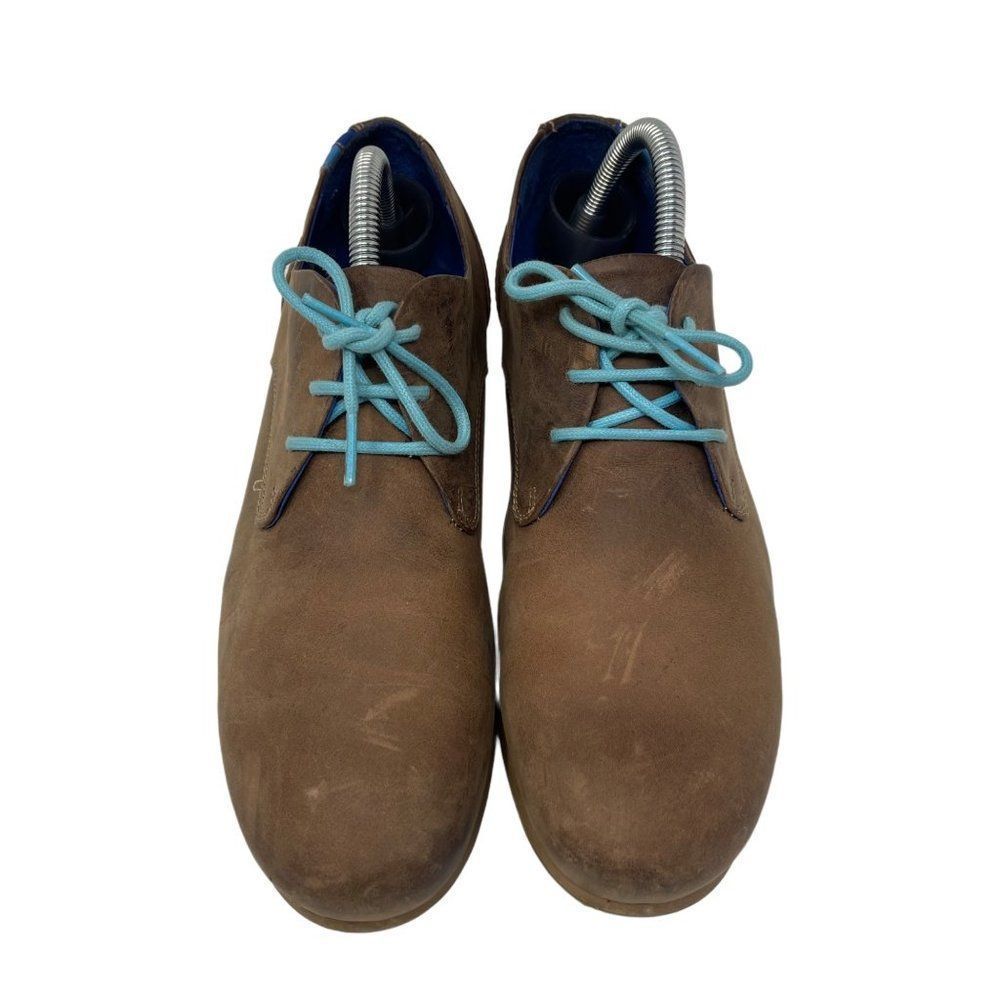 John Fluevog CBC Derbys womans brown leahter shoes 10.5 BoxAC lace up - Picture 2 of 6